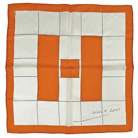 Hermès Foulard Hermes Petit Carré GINZA 2001
