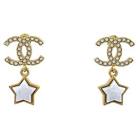 Orecchini a lobo Chanel placcati in oro