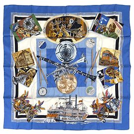 Hermès Hermes Carre 90 The Original New Orleans Creole Jazz Scarf