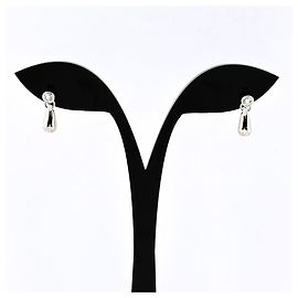 Autre Marque Pendientes Tiffany & Co. Teardrop de platino y diamantes