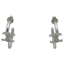 Céline Pendientes de aro asimétricos Celine Triomphe