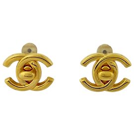 Chanel Gold Clip-On Ohrringe