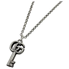 Collana Gucci Double G Key in Argento 925