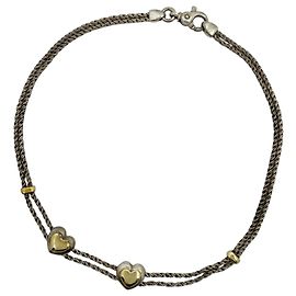 Autre Marque Tiffany & Co. Double Rope Herz-Halskette