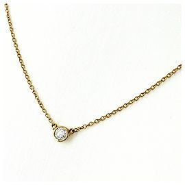 Autre Marque Collana con pendente in oro giallo e diamante Tiffany & Co. By the Yard