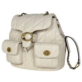 Zaino Coach Tabby in pelle Chalk