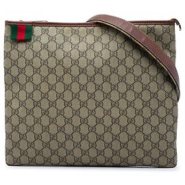 Gucci Beige GG Supreme Web Crossbody