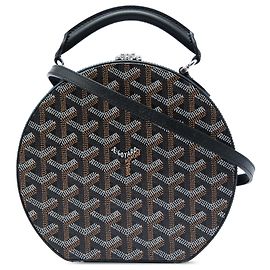 Goyardine Alto Hatbox Trunk Bag Schwarz Goyard
