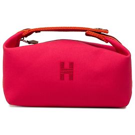 Hermès Pink Small Toile Bride A Brac Etui