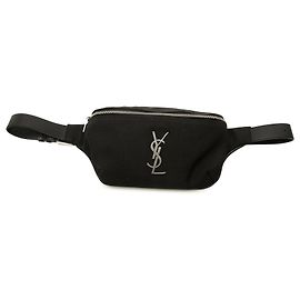 Autre Marque Saint Laurent Gürteltasche aus schwarzem Monogramm-Canvas