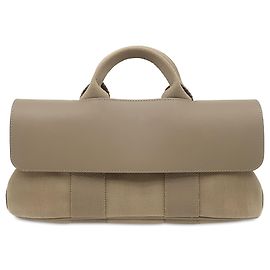 Hermès Brown Toile and Swift Valparaiso Long PM