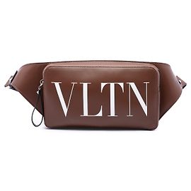 Valentino Rockstud VLTN Gürteltasche aus braunem Leder