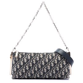 Dior Club Tasche aus blauer Oblique Canvas Dior