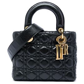 Dior Black Small Lambskin Cannage My ABCDior Lady Dior