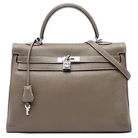 Hermès Brown Togo Kelly II Retourne 35