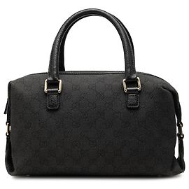 Bolso Boston Gucci de lona GG negra