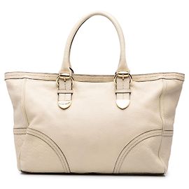 Gucci Beige Guccissima Trimmed Calfskin Signoria Tote
