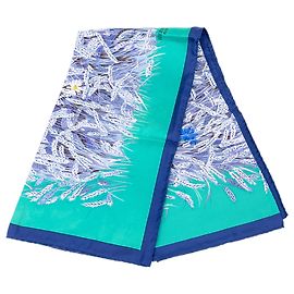 Foulard di seta Hermès Blue Les Bles 90