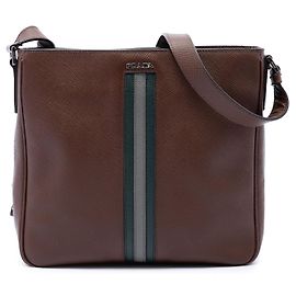 Borsa a tracolla Prada Brown Saffiano Striped