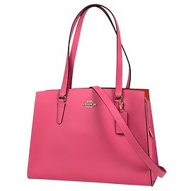 Bolso Tote Coach Tatum Carryall de piel rosa