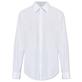 Burberry Logo Hemd Weiß Baumwolle