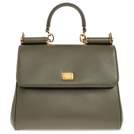 Dolce & Gabbana My Sicily Handtasche aus grünem Leder