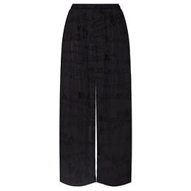 Pantalones anchos Balenciaga con logotipo negro