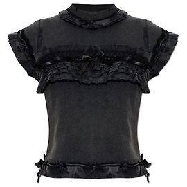 Balenciaga T-shirt con volant decorativi
