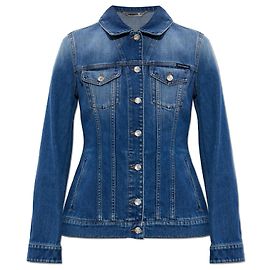 Dolce & Gabbana Chaqueta vaquera azul de algodón