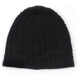 Cappello in maglia in tweed e cashmere CHANEL