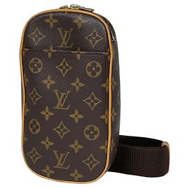 Borsa a tracolla Louis Vuitton Brown Monogram Pochette Gange