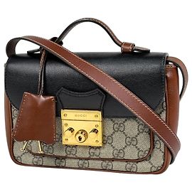 Borsa Gucci con motivo GG in tela rivestita