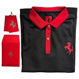 Autre Marque Polo Ferrari Boutique Oficial Negro y Rojo