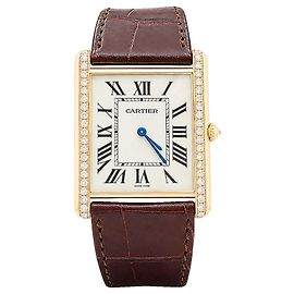 Orologio Unisex Cartier, Tank, oro rosa e diamanti.