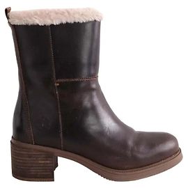 Botas Timberland em pele castanha