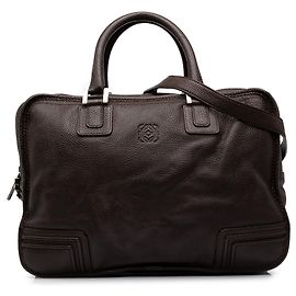 Sac Business Amazona LOEWE en peau de chèvre marron