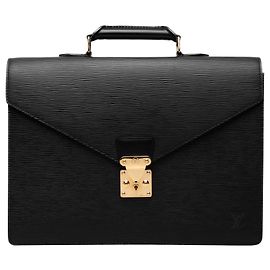 Sac Business Louis Vuitton Epi Serviette Conseiller Noir