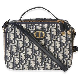 Borsa 30 Montaigne in tela Blue Oblique Christian Dior