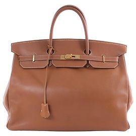 Hermès Hermes Birkin 40 Le Tournay Cushbell Handtasche in Brown Z: 1996
