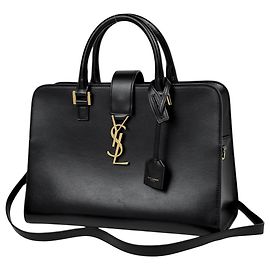 Autre Marque Bolso de mano de cuero negro Saint Laurent