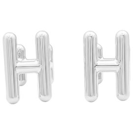 Gemelos Hermès, "Ever Chaîne d'Ancre", plata.