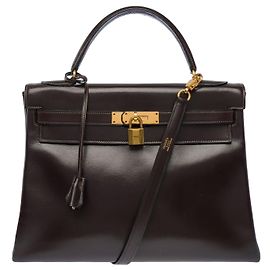 Hermès Borsa HERMES Kelly 32 in Pelle Marrone - 104021