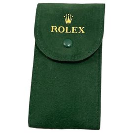 Rolex Custodia per Orologio in Camoscio Verde