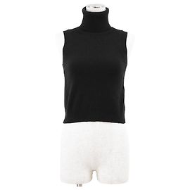 Céline Chaleco de punto 100% cashmere con bordado Triomphe CELINE