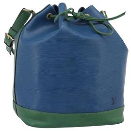 LOUIS VUITTON Epi Noe Shoulder Bag Bicolor Green Blue M44044 LV