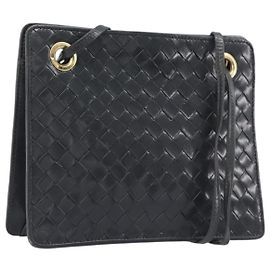 Bottega Veneta INTRECCIATO Schultertasche Leder Grün Gold