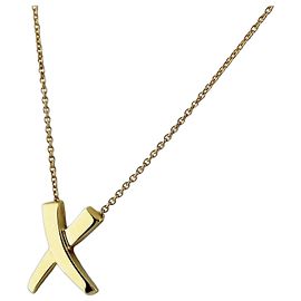 Autre Marque Colar com pendente Tiffany & Co. Kiss em ouro amarelo