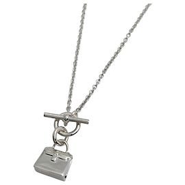 Hermès Collana Amulette Kelly Hermes in Argento 925
