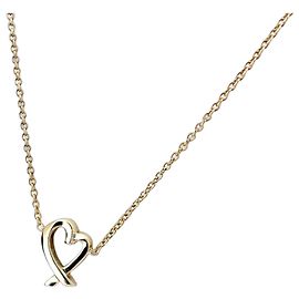Autre Marque Collana con pendente Tiffany & Co. Loving Heart in oro giallo