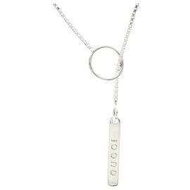 Collana Lariat Gucci in oro bianco 18K